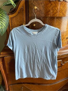 H&M Light Blue Basic Crewneck Tee